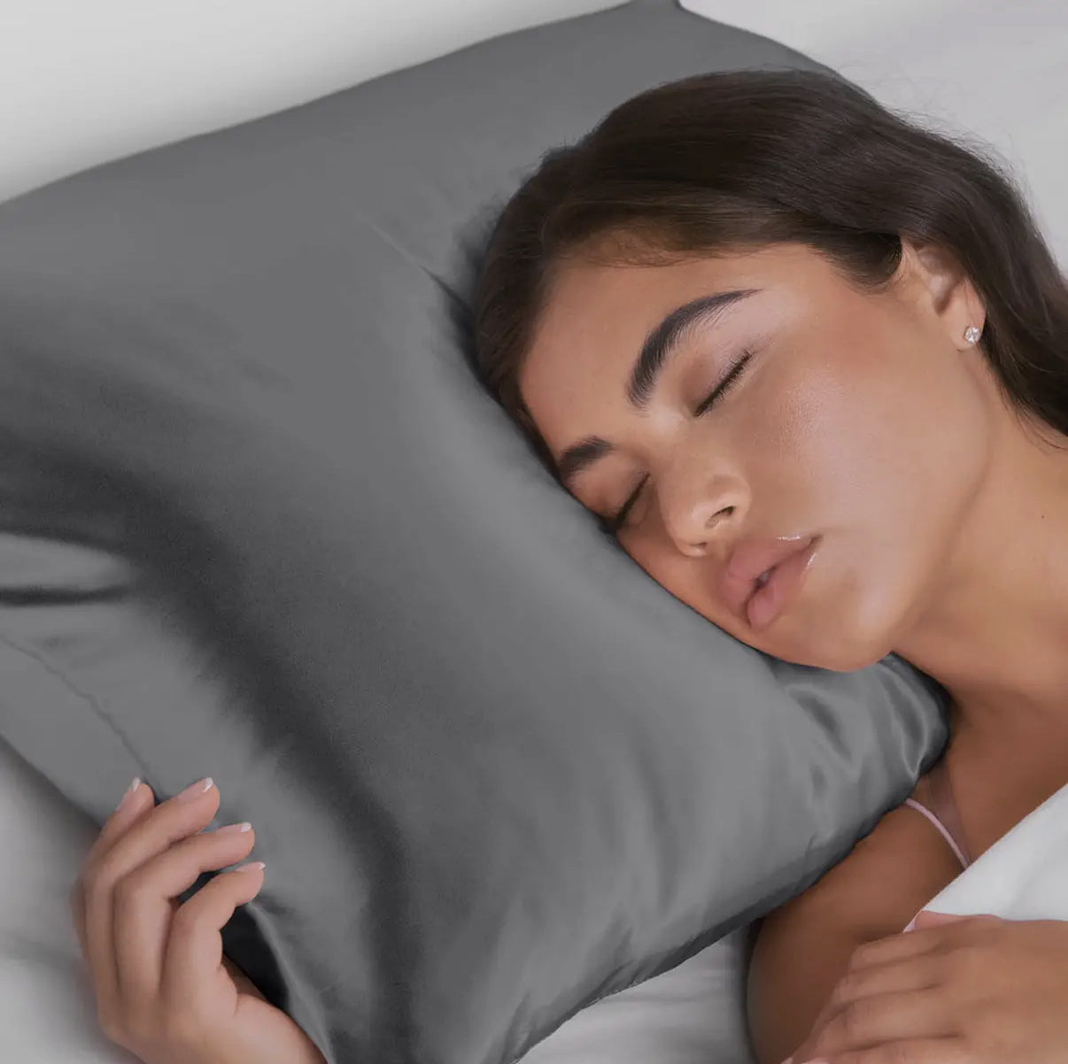 Satin Pillowcase - Charcoal