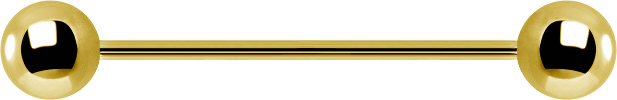 24k Gold PVD Barbell