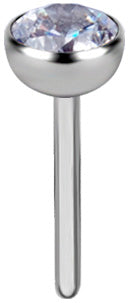 Threadless Premium Zirconia Micro Ball Top