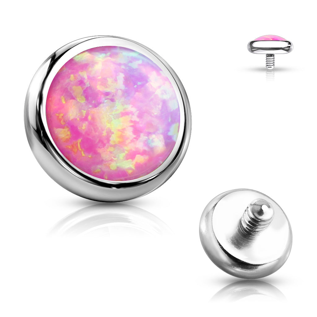Opal Bezel Set Disc Dermal Top