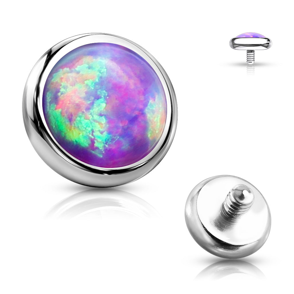 Opal Bezel Set Disc Dermal Top