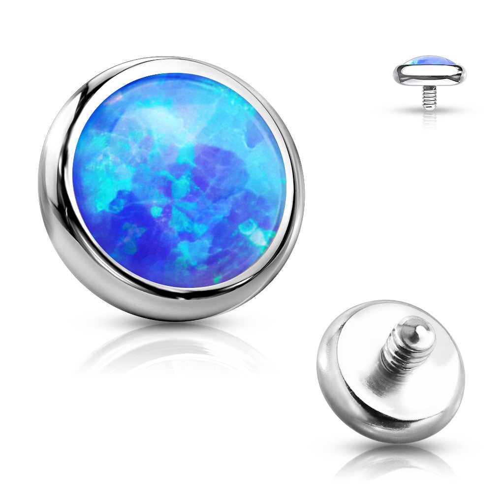 Opal Bezel Set Disc Dermal Top
