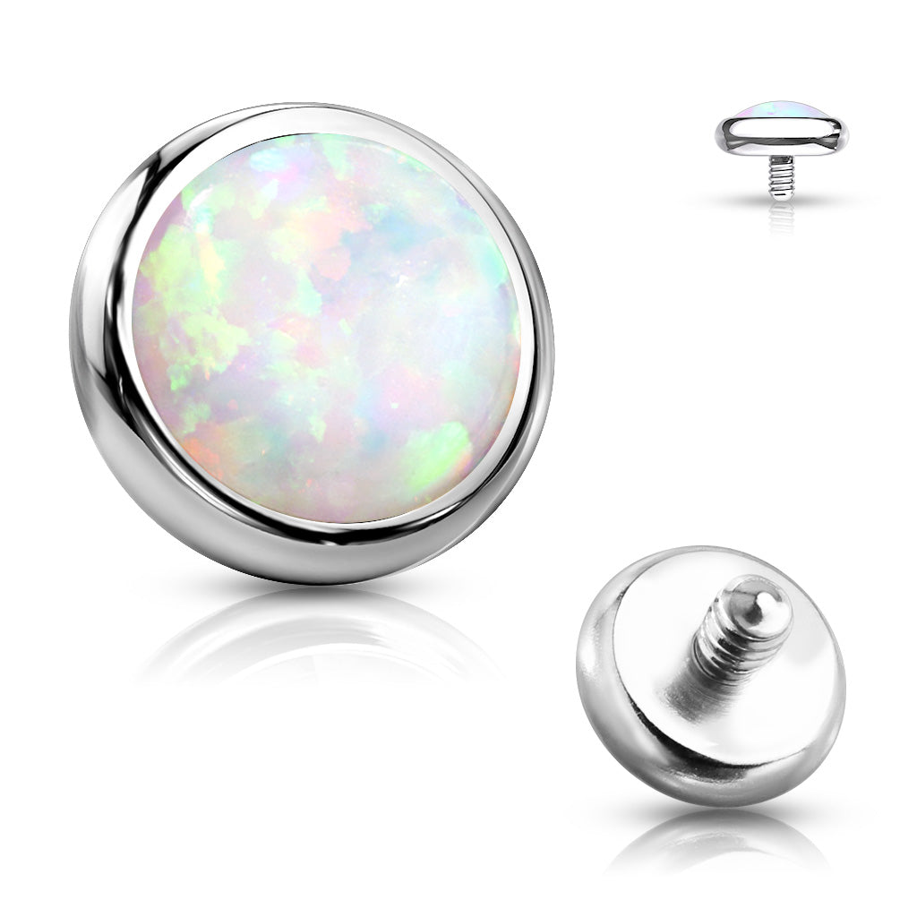 Opal Bezel Set Disc Dermal Top