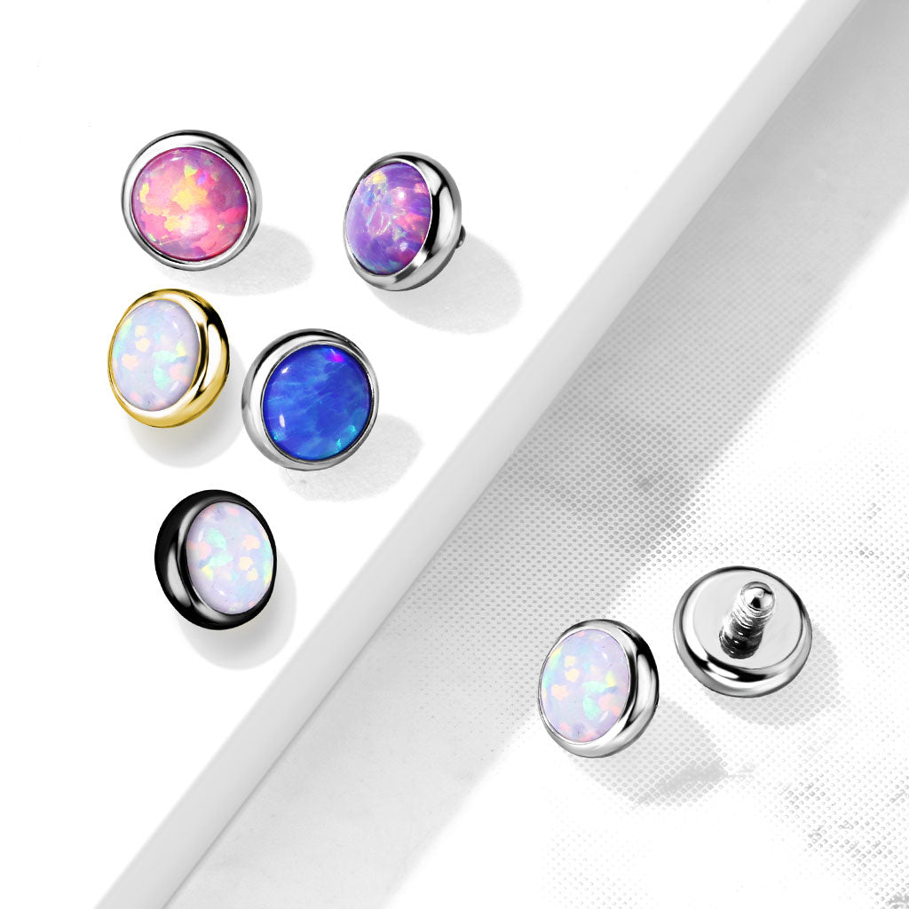 Opal Bezel Set Disc Dermal Top