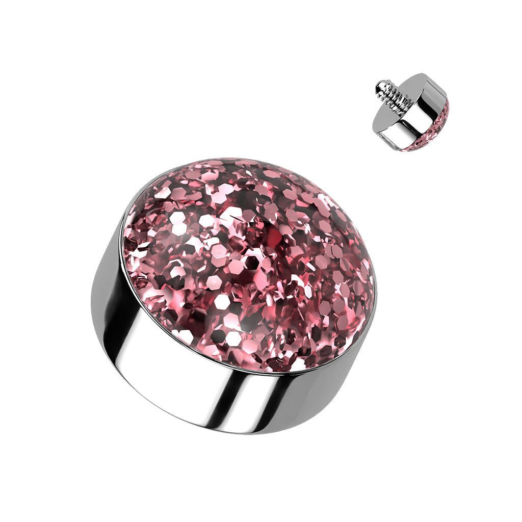 Epoxy Covered Glitter Top