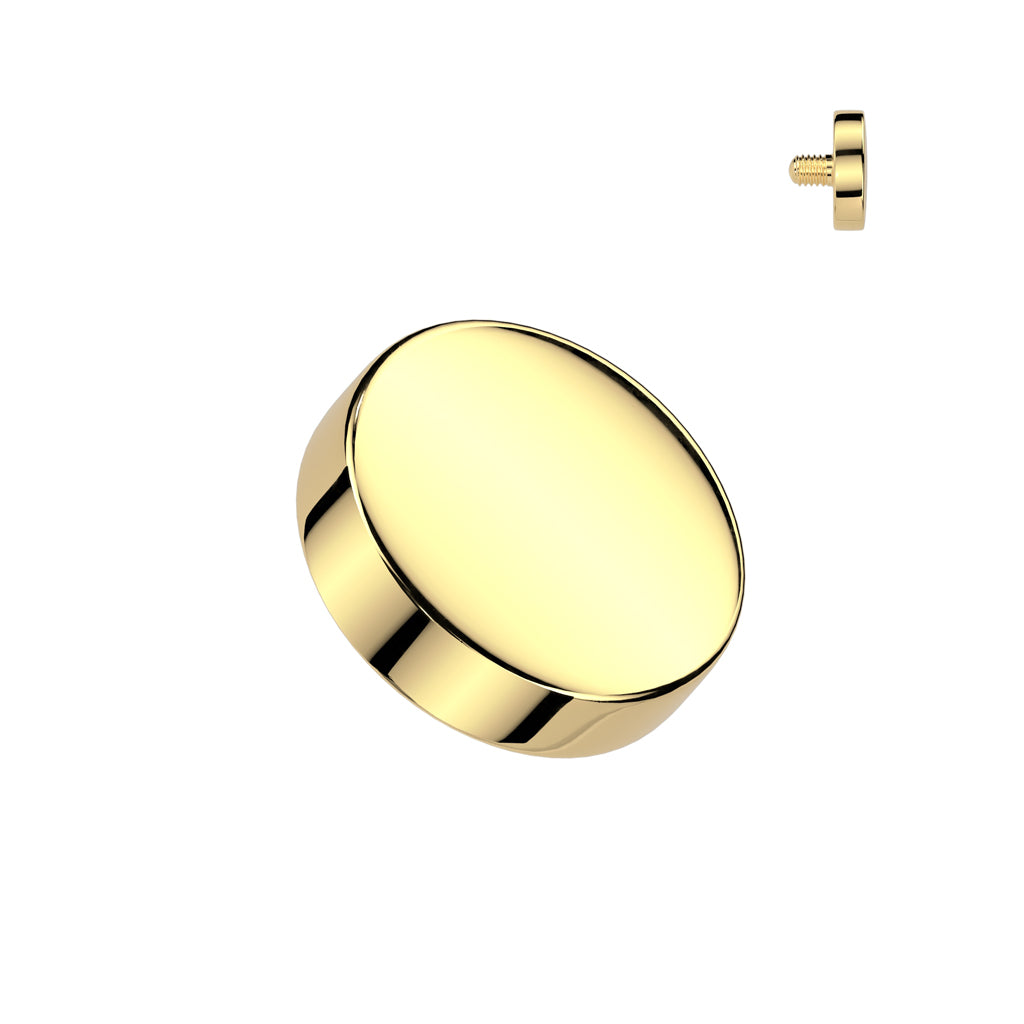 Threaded Flat Round Top