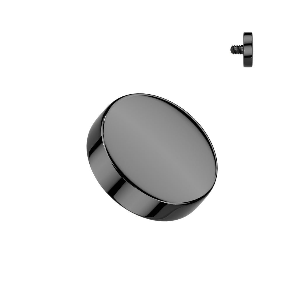 Threaded Flat Round Top