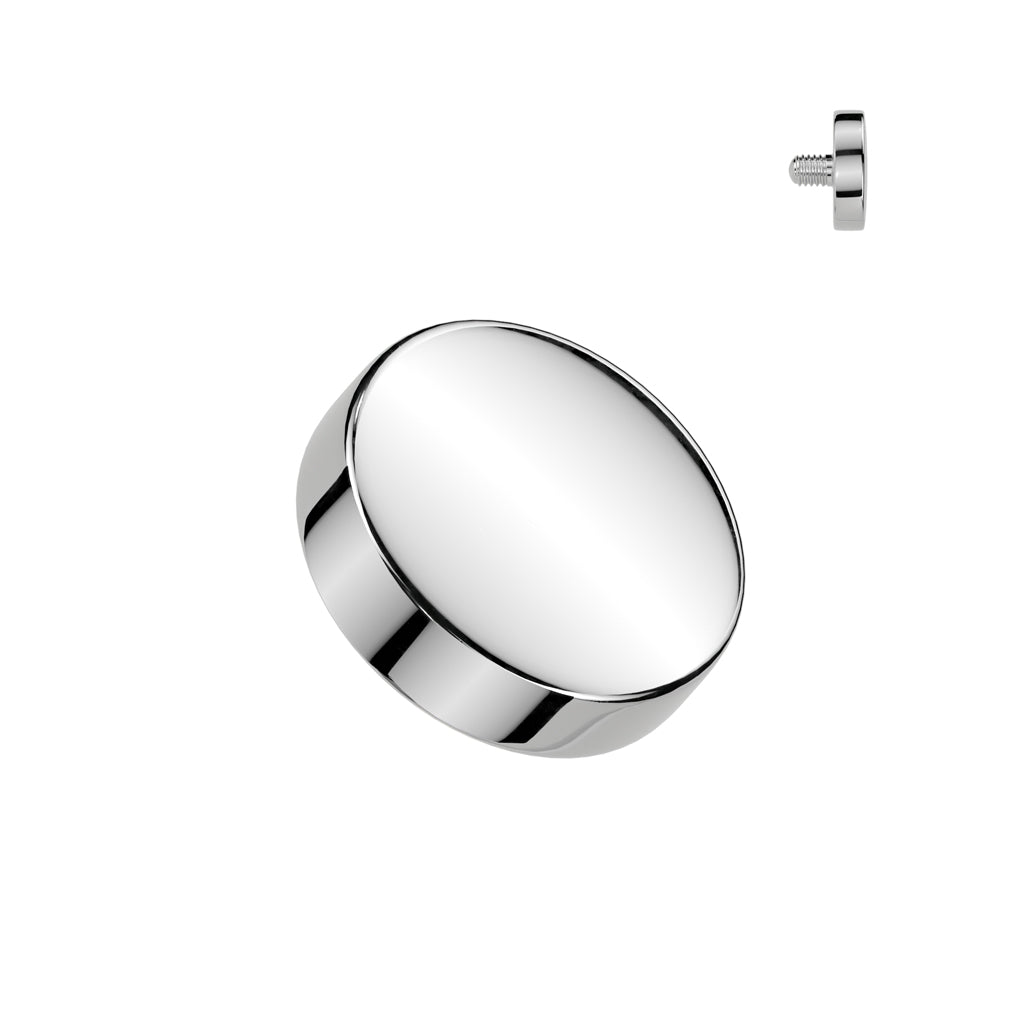 Threaded Flat Round Top