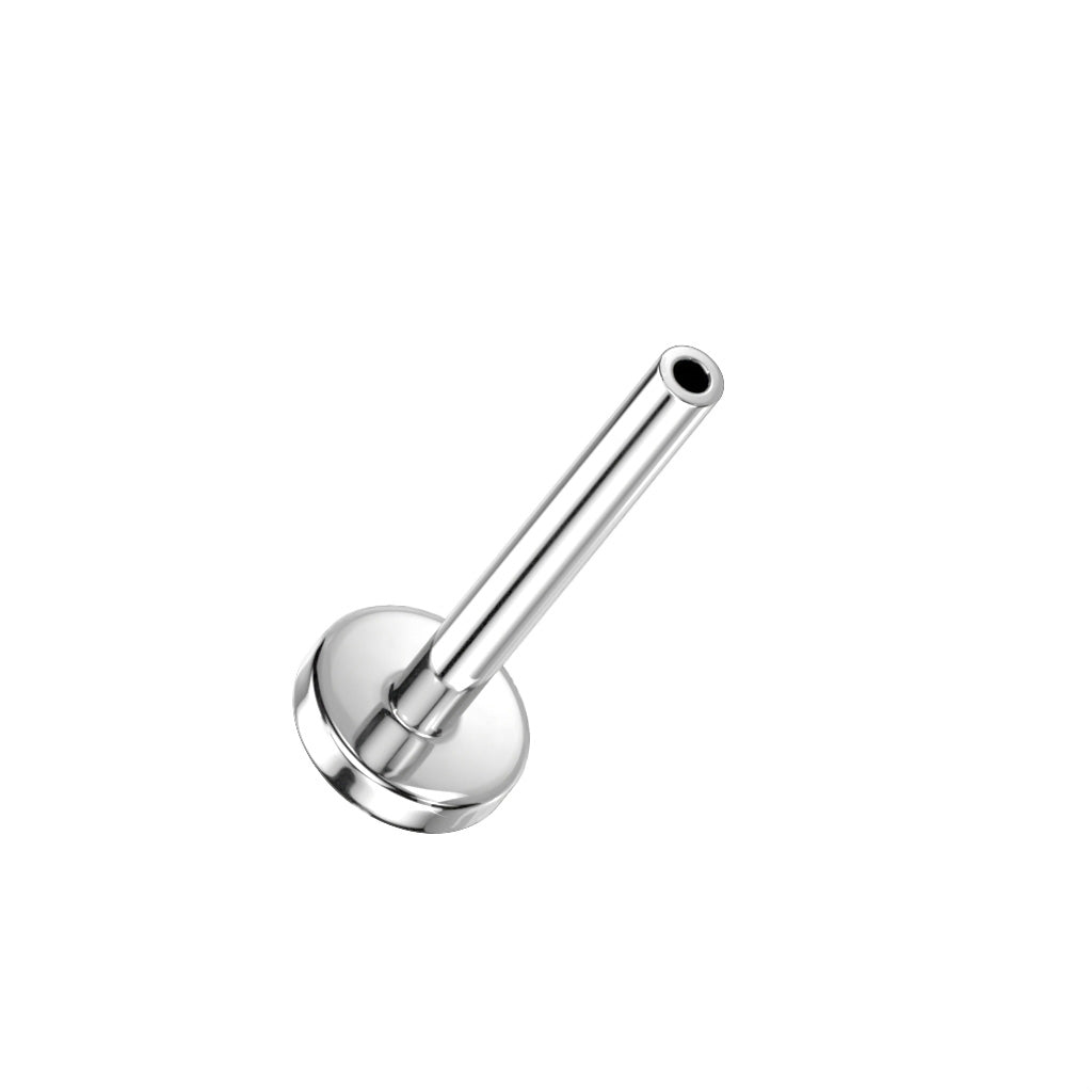 16g Titanium Threadless Push In Flat Back Stud Labret Post