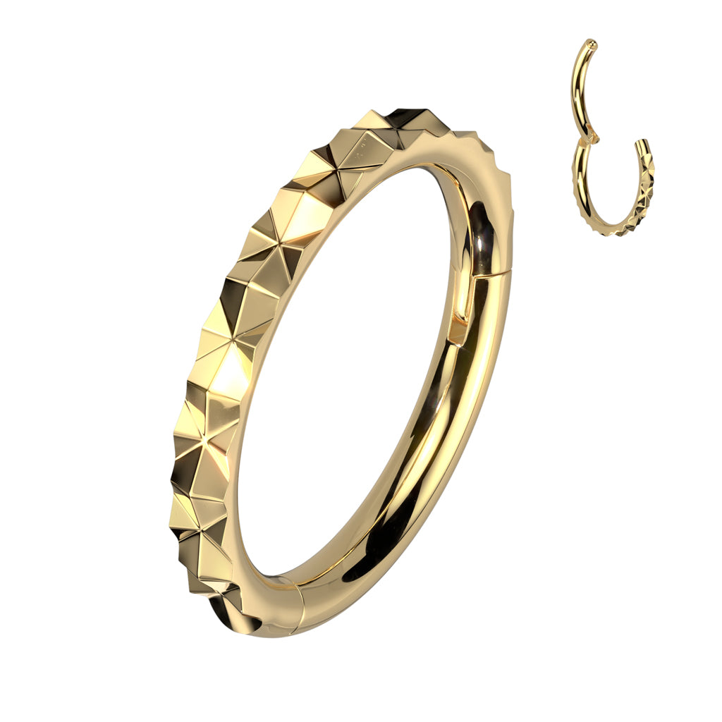 High Quality Precision Outward Facing X Faceted Hinged Segment Ring