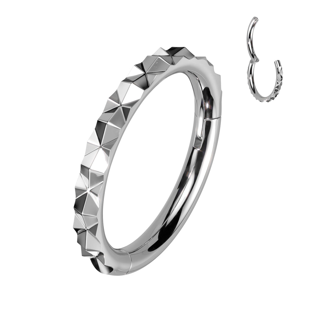 High Quality Precision Outward Facing X Faceted Hinged Segment Ring