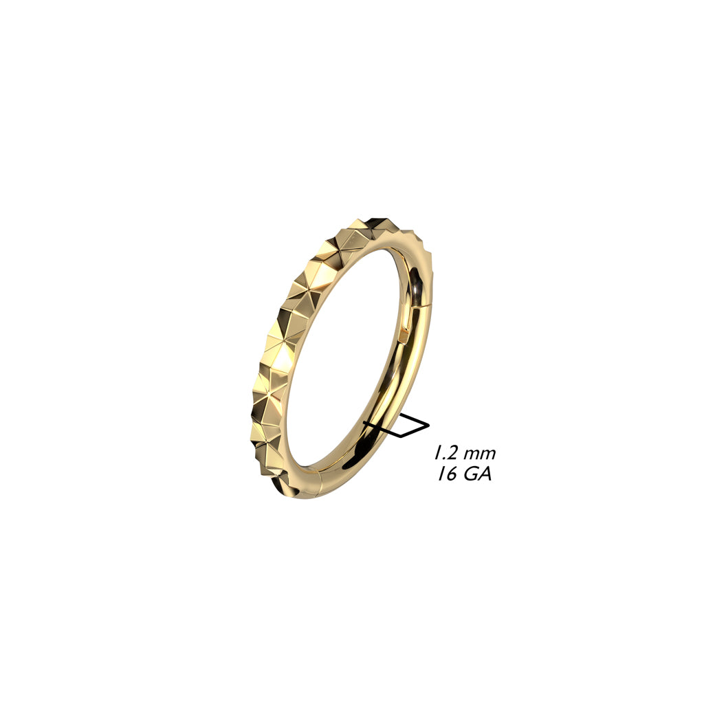 High Quality Precision Outward Facing X Faceted Hinged Segment Ring
