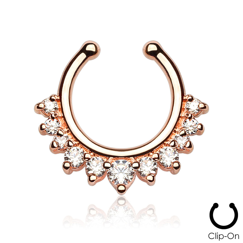 Single Line with Multi Gems Septum Hanger