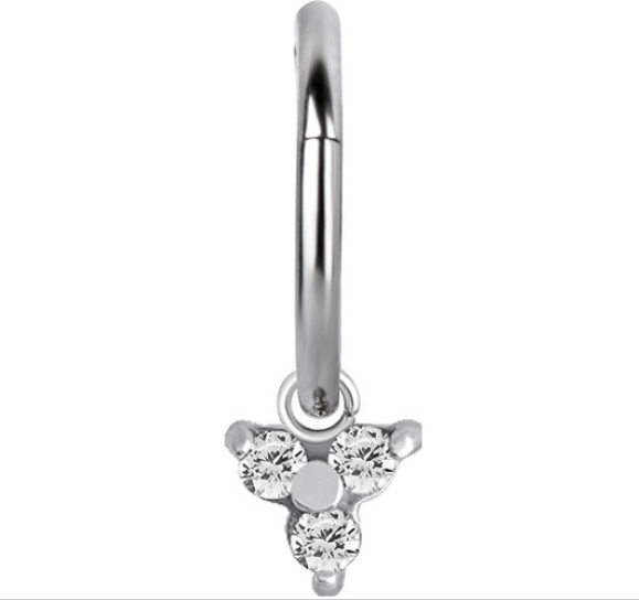 CZ Trinity Charm
