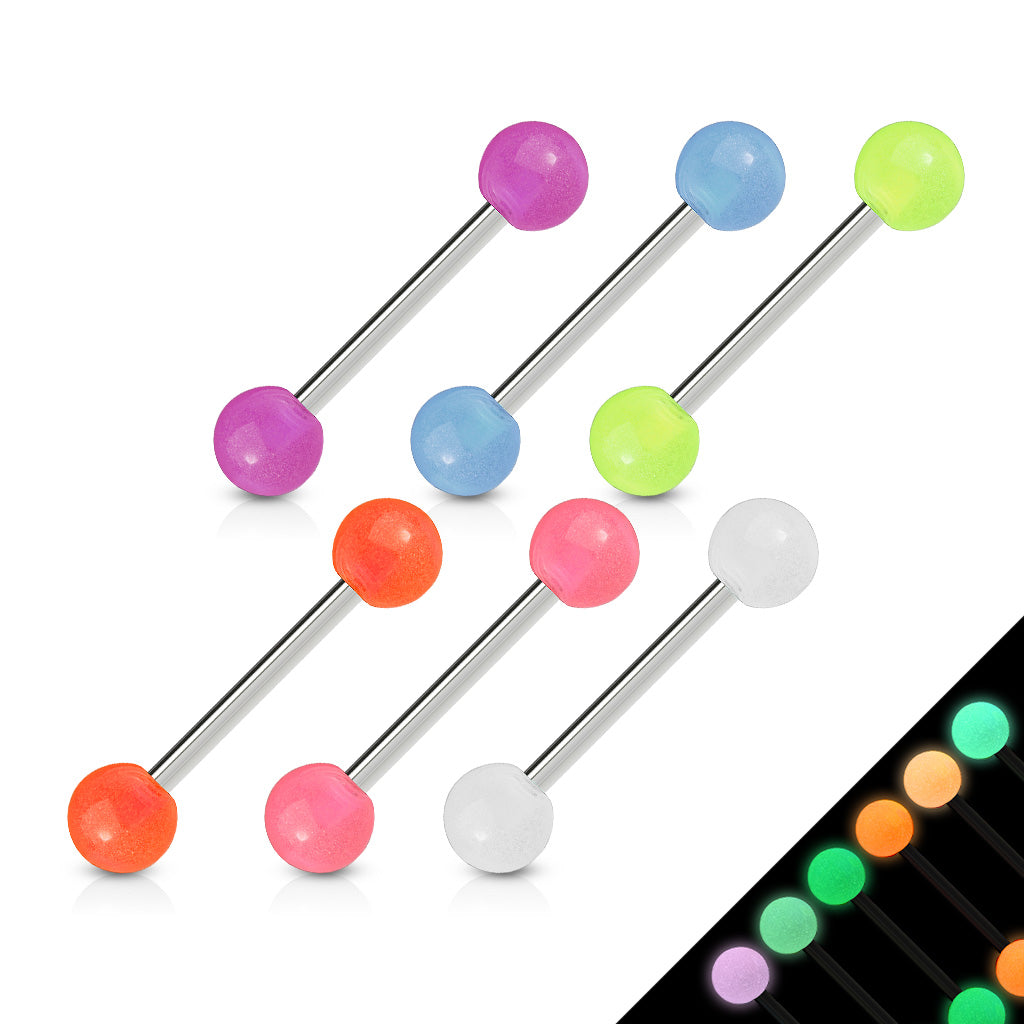 Assorted Colour Glow In The Dark Balls Barbells