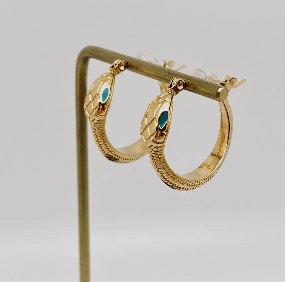 Ouroboros Serpent Hoops