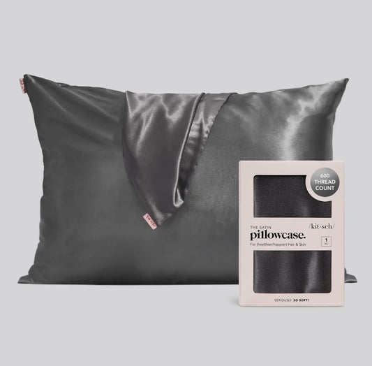 Satin Pillowcase - Charcoal
