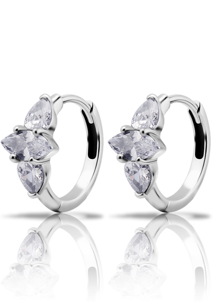 Marquise Cubic Zirconia Pair Hoop Set