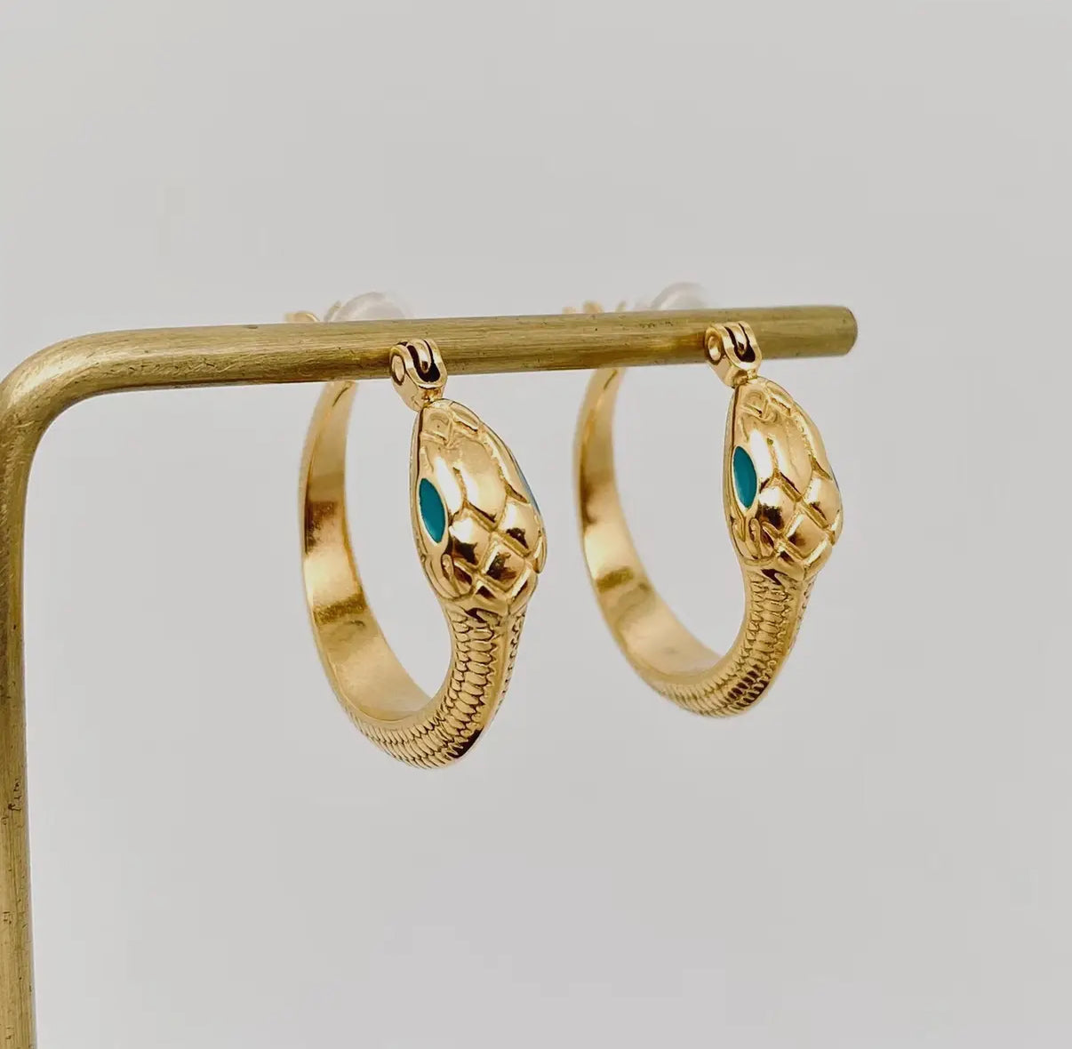 Ouroboros Serpent Hoops
