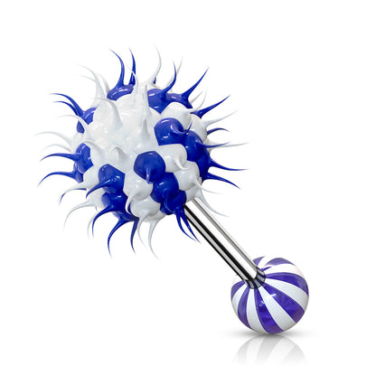Barbell Candy Stripe Silicone Spike Koosh Balls