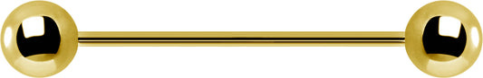 24k Gold PVD Barbell