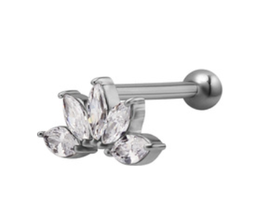 Jewelled Crown Micro Ball-Back Labret