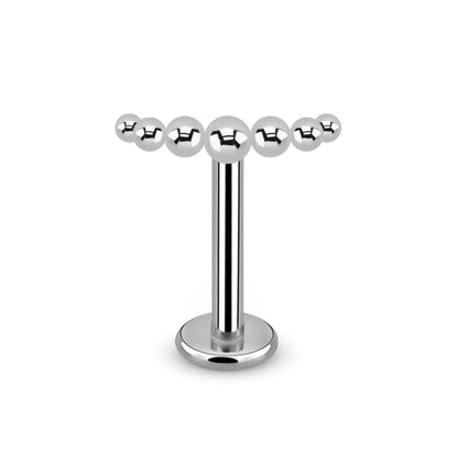 High polish Curved Ball Design Labret