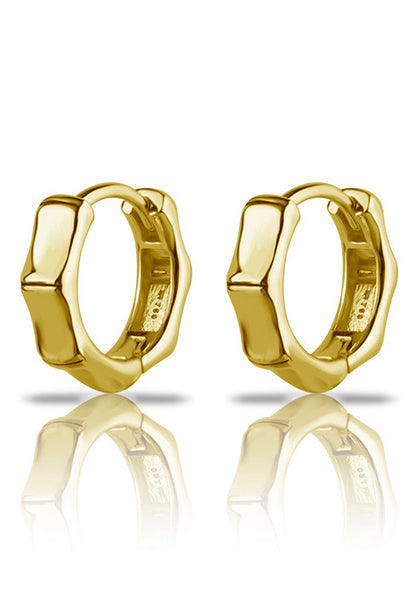 Bamboo Huggie Hoop Set