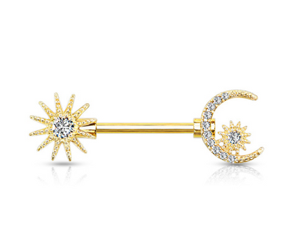 Nipple Barbell Sun & Moon