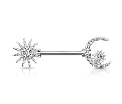 Nipple Barbell Sun & Moon