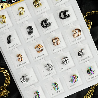 Dome Hoop Earrings