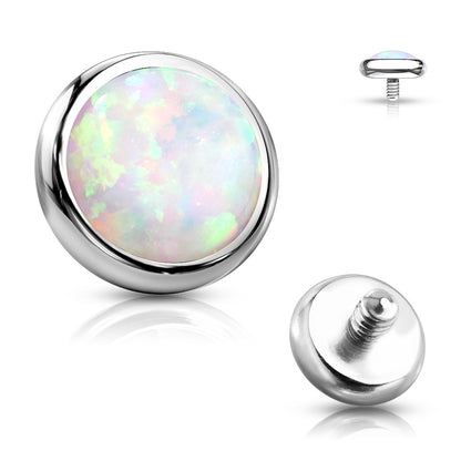 Opal Bezel Set Disc Dermal Top