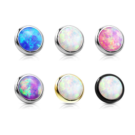 Opal Bezel Set Disc Dermal Top
