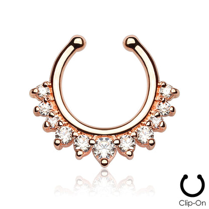 Single Line with Multi Gems Septum Hanger
