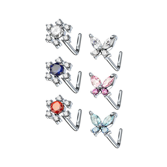 Assorted L Bend Nose Stud